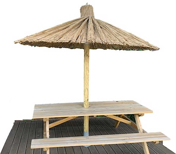 Ομπρέλα BALI Ψάθινη Φ200cm Σύνολο